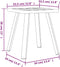 vidaXL - Tuintafel - 34x34x38 - cm - staal - antracietkleurig