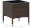 vidaXL - Tuintafel - 40x40x45 - cm - poly - rattan - bruin