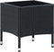 vidaXL - Tuintafel - 40x40x45 - cm - poly - rattan - zwart