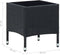 vidaXL - Tuintafel - 40x40x45 - cm - poly - rattan - zwart