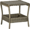 vidaXL - Tuintafel - 45x45x46,5 - cm - poly - rattan - bruin