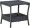vidaXL - Tuintafel - 45x45x46,5 - cm - poly - rattan - donkergrijs
