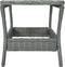 vidaXL - Tuintafel - 45x45x46,5 - cm - poly - rattan - lichtgrijs