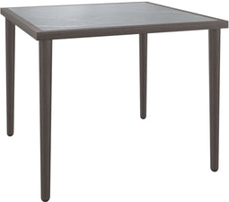 vidaXL - Tuintafel - 48x48x37 - cm - staal - grijs
