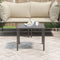 vidaXL - Tuintafel - 48x48x37 - cm - staal - grijs