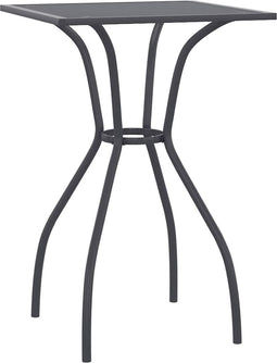 vidaXL - Tuintafel - 50x50x72 - cm - staalgaas - antracietkleurig