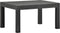 vidaXL - Tuintafel - 58x58x41 - cm - PP - rattan - antracietkleurig