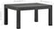 vidaXL - Tuintafel - 58x58x41 - cm - PP - rattan - antracietkleurig