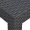 vidaXL - Tuintafel - 58x58x41 - cm - PP - rattan - antracietkleurig
