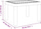 vidaXL Tuintafel 59x47x40 cm PP wit