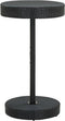 vidaXL - Tuintafel - 60,5x106 - cm - poly - rattan - zwart