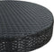 vidaXL - Tuintafel - 60,5x106 - cm - poly - rattan - zwart