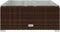 vidaXL - Tuintafel - 60x60x30 - cm - poly - rattan - en - glas - bruin