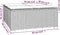 vidaXL - Tuintafel - 60x60x30 - cm - poly - rattan - en - glas - bruin