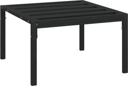 vidaXL - Tuintafel - 60x60x35 - cm - staal - zwart