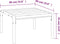 vidaXL - Tuintafel - 60x60x35 - cm - staal - zwart