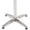 vidaXL Tuintafel 60x60x70 cm aluminium zilverkleurig