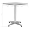 vidaXL Tuintafel 60x60x70 cm aluminium zilverkleurig