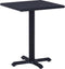 vidaXL - Tuintafel - 60x60x75 - cm - zwart