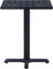 vidaXL - Tuintafel - 60x60x75 - cm - zwart