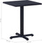 vidaXL - Tuintafel - 60x60x75 - cm - zwart