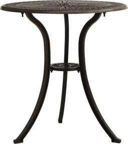 vidaXL - Tuintafel - 62x62x65 - cm - gietaluminium - bronskleurig