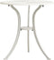 vidaXL - Tuintafel - 62x62x65 - cm - gietaluminium - wit