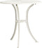vidaXL - Tuintafel - 62x62x65 - cm - gietaluminium - wit