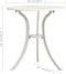 vidaXL - Tuintafel - 62x62x65 - cm - gietaluminium - wit
