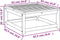 vidaXL - Tuintafel - 63x63x30 - cm - massief - acaciahout