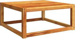 vidaXL - Tuintafel - 65x65x29 - cm - massief - acaciahout