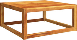 vidaXL - Tuintafel - 65x65x29 - cm - massief - acaciahout