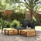 vidaXL - Tuintafel - 68x68x30 - cm - massief - acaciahout