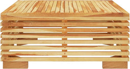 vidaXL - Tuintafel - 69,5x69,5x31 - cm - massief - teakhout