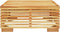 vidaXL - Tuintafel - 69,5x69,5x31 - cm - massief - teakhout