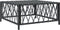 vidaXL - Tuintafel - 70x70x34 - cm - geweven - stof - antracietkleurig