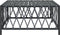 vidaXL - Tuintafel - 70x70x34 - cm - geweven - stof - antracietkleurig