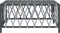vidaXL - Tuintafel - 70x70x34 - cm - geweven - stof - antracietkleurig