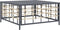 vidaXL - Tuintafel - 70x70x34 - cm - poly - rattan - antracietkleurig