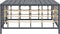 vidaXL - Tuintafel - 70x70x34 - cm - poly - rattan - antracietkleurig