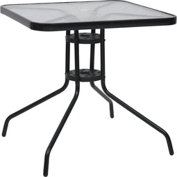 vidaXL - Tuintafel - 70x70x70 - cm - staal - zwart