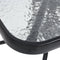 vidaXL - Tuintafel - 70x70x70 - cm - staal - zwart