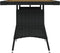 vidaXL - Tuintafel - 70x70x72 - cm - poly - rattan - en - massief - acaciahout - zwart