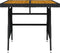 vidaXL - Tuintafel - 70x70x72 - cm - poly - rattan - en - massief - acaciahout - zwart