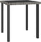 vidaXL - Tuintafel - 70x70x73 - cm - poly - rattan - grijs