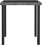 vidaXL - Tuintafel - 70x70x73 - cm - poly - rattan - grijs