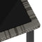 vidaXL - Tuintafel - 70x70x73 - cm - poly - rattan - grijs