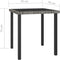 vidaXL - Tuintafel - 70x70x73 - cm - poly - rattan - grijs