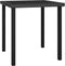 vidaXL - Tuintafel - 70x70x73 - cm - poly - rattan - zwart