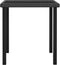 vidaXL - Tuintafel - 70x70x73 - cm - poly - rattan - zwart